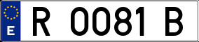 Trailer License Plate